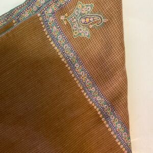 Cashmere Wrap/Shawl with Embroidery